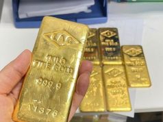 Giá vàng trong nước ‘hạ nhiệt’ theo thế giới